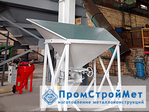 Нория с приемочным бункером