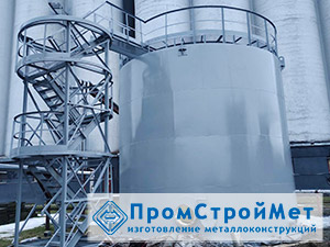 Резервуар вертикальный объемом 200 куб.м.