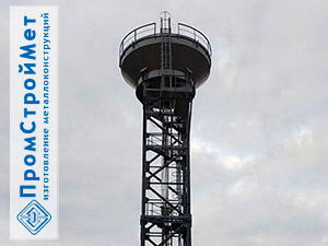 Бесшатровая водонапорная башня с баком 50 куб.м.