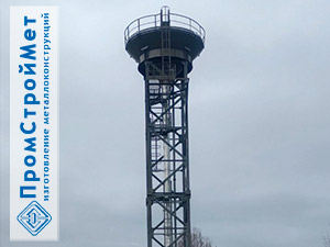 Бесшатровая водонапорная башня с баком 25 куб.м.