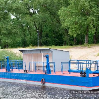 Ремонт теплохода ПТ-02 и причального понтона ПП-034