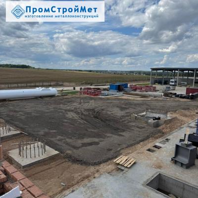 Труба дымовая высотой 60 метров - подготовка места для установки