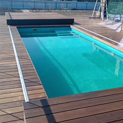 Автоматическая раздвижная терраса для бассейна